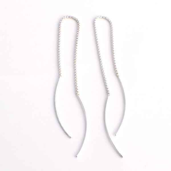 Boomerang Chain Ear Threaders