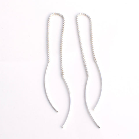 Boomerang Chain Ear Threaders