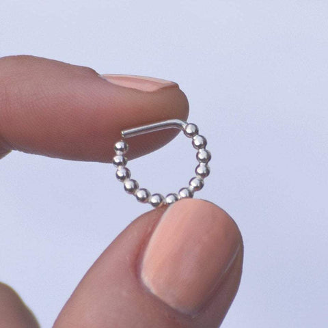 Beaded Septum Ring - Renegade Jewelry