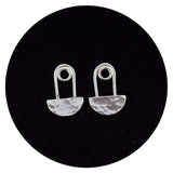 Half Moon Peekaboo Ear Jackets and Half Moon Studs Combo - Renegade Jewelry