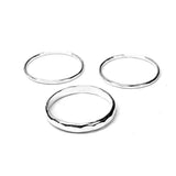 Hammered Ring Set - Renegade Jewelry