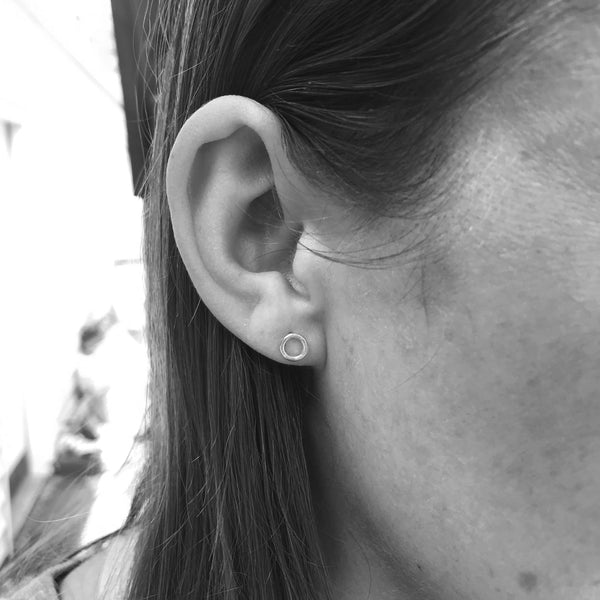 New Moon Stud Earrings