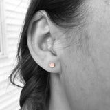 Resin and Sterling Silver Stud Earrings