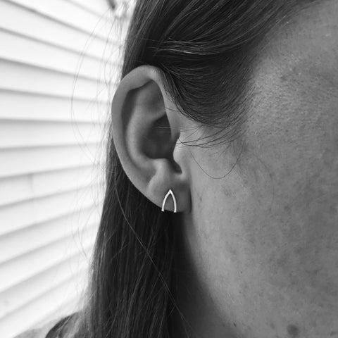 Wishbone Stud Earrings