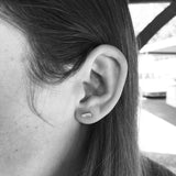 Zig Zag Bar Stud Earrings